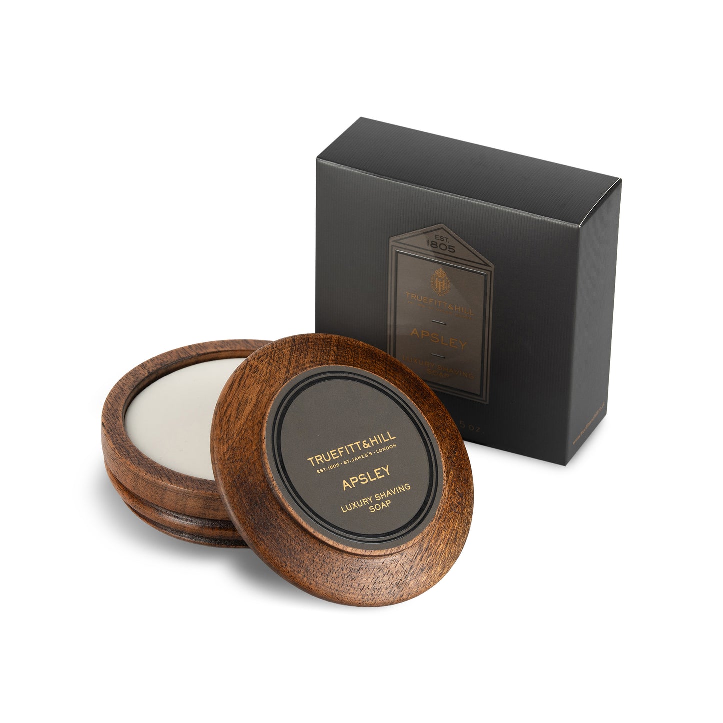 Apsley Luxury Shaving Soap In Wooden Bowl